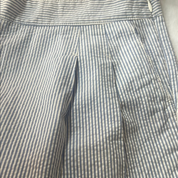 J. Crew Light Blue 100% Cotton Pinstripe Shorts Tailored Fit - Picture 5 of 10